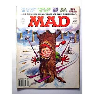 MAD Magazine Jan 1980 # 212 Alien Movie Taxi TV Show Parody Spoof Comic Humor